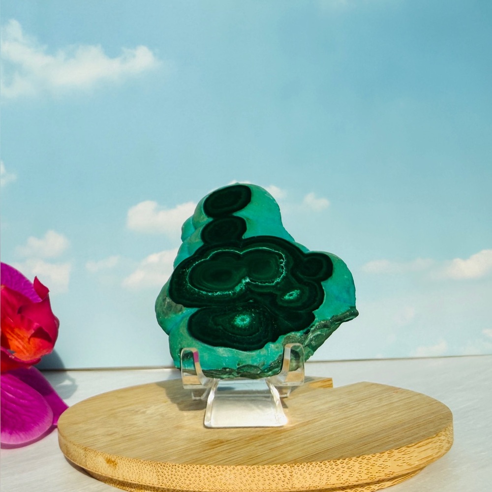 Malachite Chrysocolla Slab Mineral Specimen